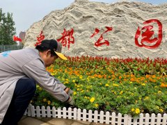 禹都公园 盛装迎国庆